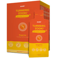 Zooki® Liquid Turmeric | Turmeric Shots Contains 750mg Full Spectrum Curcumin Per 15ml Sachet (Tangerine Flavour, 14 Servings)