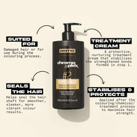 Osmo OSMO CHROMAPLEX™ Bond Sealer #2 | Hair Bond Repair Treatment for Bleached, Coloured & Chemically Treated Hair – Strengthens, Smooths & Protects |500ml