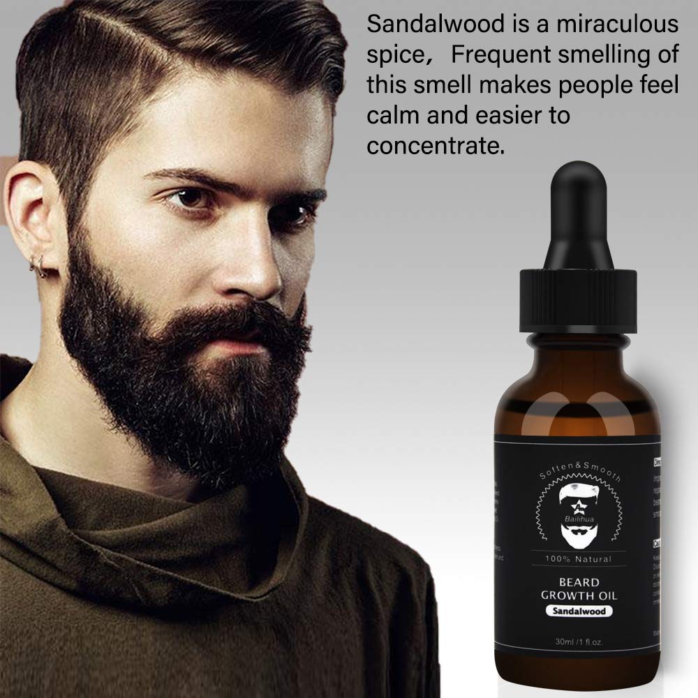 AN BAILIHUA Beard Growth Oil (sandalwood scent)…