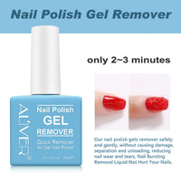 HUALIJIA Magic Nail Polish Remover 2 Pack, Remove Gel Nail Polish, Easily Quickly Peel Off In 2-3 Minutes, Professional Removes Soak-Off Gel Nail, Protect Nail, No Need For Foil, Soaking Or Wrapping, 0.5 Fl Oz