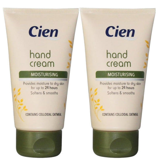 2x Lidl - Cien - Hand Cream Moisturising - Keeps moist for up to 24 hours - 75mL Each