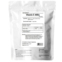 UKHealthHouse Premium - Vitamin E 400iu Capsules x 180 - Anti-Oxidant, Gluten Free, Dairy Free, Highly Absorbable, Skin Support