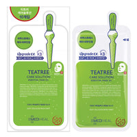 MEDIHEAL Teatree Care Solution Essential Mask EX. 10 Masks - Skin Soothing & Sebum Control Mask Pack for Sensitive Oily Skin, Korea's No.1 Sheet Mask