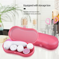 MEITREND Facial Cleansing Brush Face Brush Electric Face Massager Facial Cleansing Spin Brush Set for Gentle Exfoliating,Removing Blackhead Gift Skincare for Teenage Girl(Pink1)
