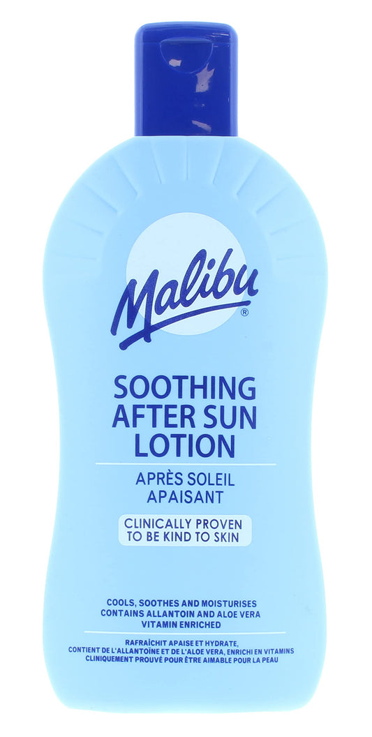 Malibu Soothing Moisturising Vitamin Enriched After-Sun Lotion, 400ml, Original, Multicoloured
