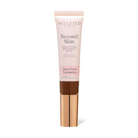 SCULPTED by Aimee Connolly Second Skin Dewy Liquid Face Foundation from Sculpted by Aimee - 32ml Buildable, Medium Coverage Foundation with Dewy Finish, Hyaluronic Acid, Collagen Boosting Formula, SPF 50, (Deep Plus 7.5)
