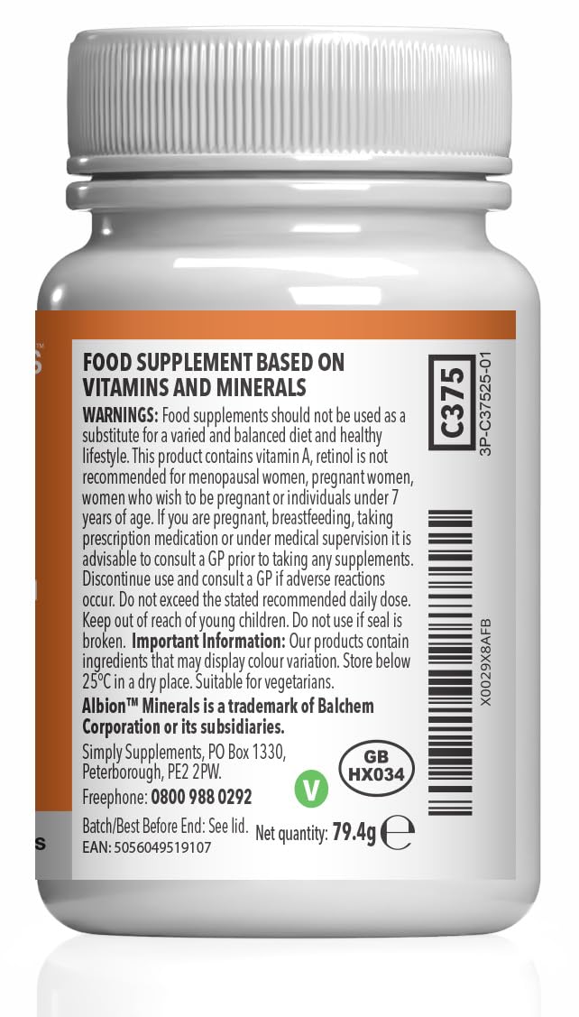 Simply Supplements 50 Plus Formula for Over 50s | Multivitamin & Mineral Complex | 360 Tablets