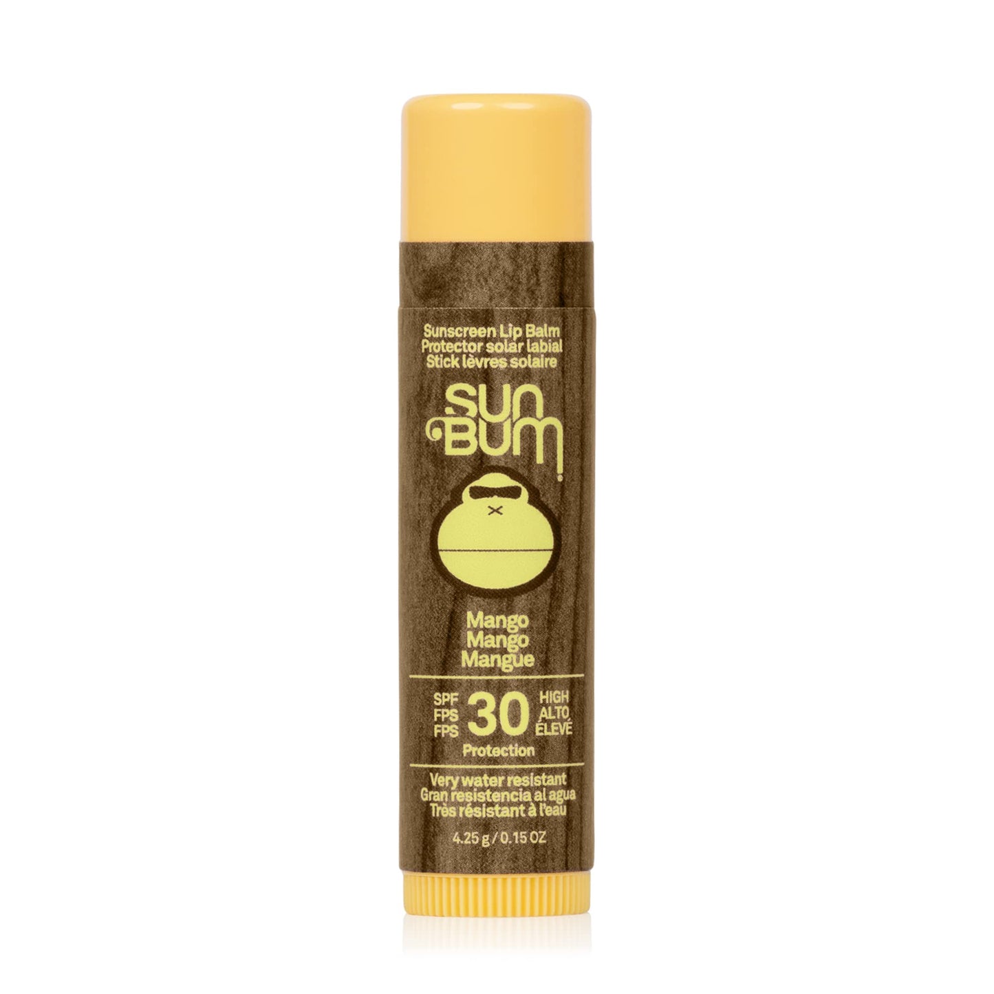 SUN BUM Sun Bum SPF 30 Mango Sunscreen Lip Balm, Vegan and Cruelty Free Broad Spectrum UVA/UVB Lip Care, Made with Aloe and Vitamin E for Moisturised Lips, 4.25g