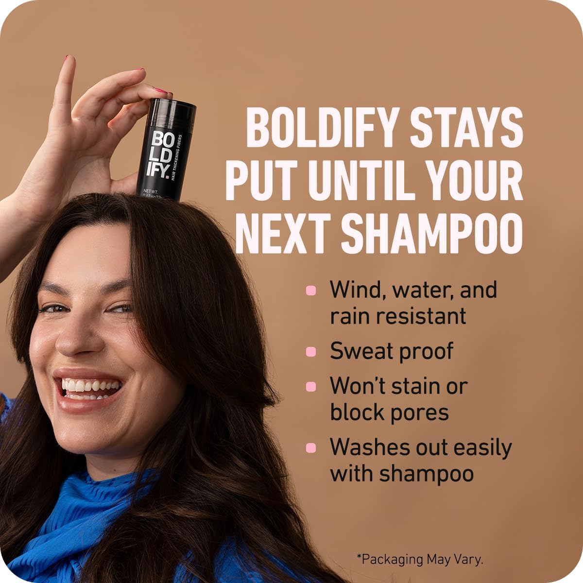 Boldify BOLDIFY Hair Fibres (56g) - Fill In Thinning and Fine Hair for an Instantly Fuller, Thicker Look - 14 Shades for Women and Men - Ash Brown