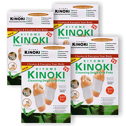Original Kinoki Detox Foot Pads - Vital Plaster for Feet - Economy Pack of 5 = 50