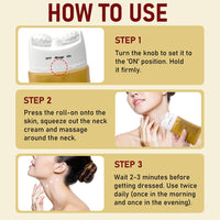 phxdance Ah-8 Firming Neck Cream, Tighten And Lift Neck Cream, Neck Firming Creams with Double Roller Massage, Reduce Wrinkles Fine Lines And Double Chin, Firm And Lift Sagging Skin
