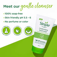 Simple Moist Foam Face Wash, 150 ml, single unit