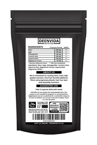 DEENVIDA NUTRITION Halal Menopause Supplements for Women, Perimenopause & Menopause Support, Multi-Nutrient Wellbeing Support, Suitable for Vegetarians, 1 Month Supply, 60 Capsules, DeenVida Nutrition