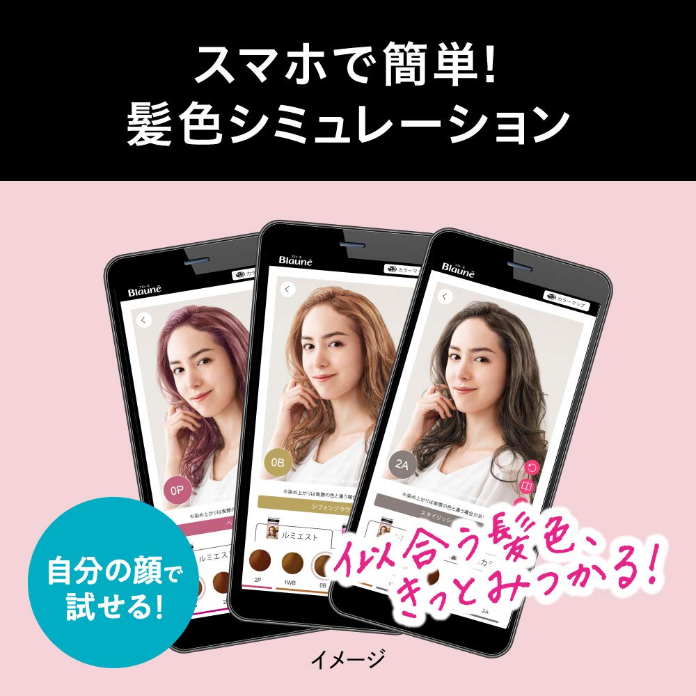 Kao Blaune Lumiest Hair Color Gray Hair Dye 1WB Warm Brown