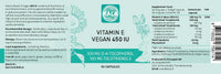 Procapsin Vitamin E 450 IU 400mg Tocopherol + Tocotrienol Vitamin E Vegan - Alpha Tocopherol + All 4 Tocotrienols – Alpha Tocotrienol + Beta Tocotrienol + Delta Tocotrienol and Gamma Tocotrienol