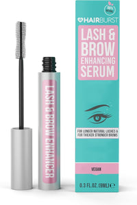 HAIR BURST Eyelash & Brow Growth Serum - Hormone Free, Fuller Lashes 9ml