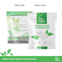 Riboflavin 100 mg 60 Tablets High Strength - Vegan Vitamin b2 riboflavin Supplement - Non-GMO & Gluten-Free - Helps with Tiredness and Fatigue, Supports Energy Levels by Raw Powders