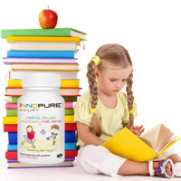SmartyPants® 120 Chewable Kids Multivitamin Tablets - All B Vitamins, Vitamin D3, Vitamin C & Vitamin E - with Added Iron to Contribute to The Normal Growth of Children - UK Made by Innopure