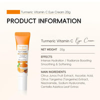 Trendyfave Turmeric Vitamin C Eye Cream Anti Aging, Turmeric Eye Cream For Dark Circles And Puffy Eyes, For Even_Skin Tone, Smooth Fine Lines - 2PCS
