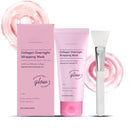 TBeautfave Collagen Night Wrapping Peel-Off Mask: Korean Face Mask for Elasticity, Hydrating & Glow, Collagen Mask for Glass Skin