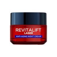 L'Oreal Paris L’Oréal Paris Laser Renew Triple Action Anti-Ageing Night Cream, Reduce Wrinkle Appearance, Moisturise and Boost Skin Radiance, Pro-Retinol, Hyaluronic Acid and Vitamin C, 50ml