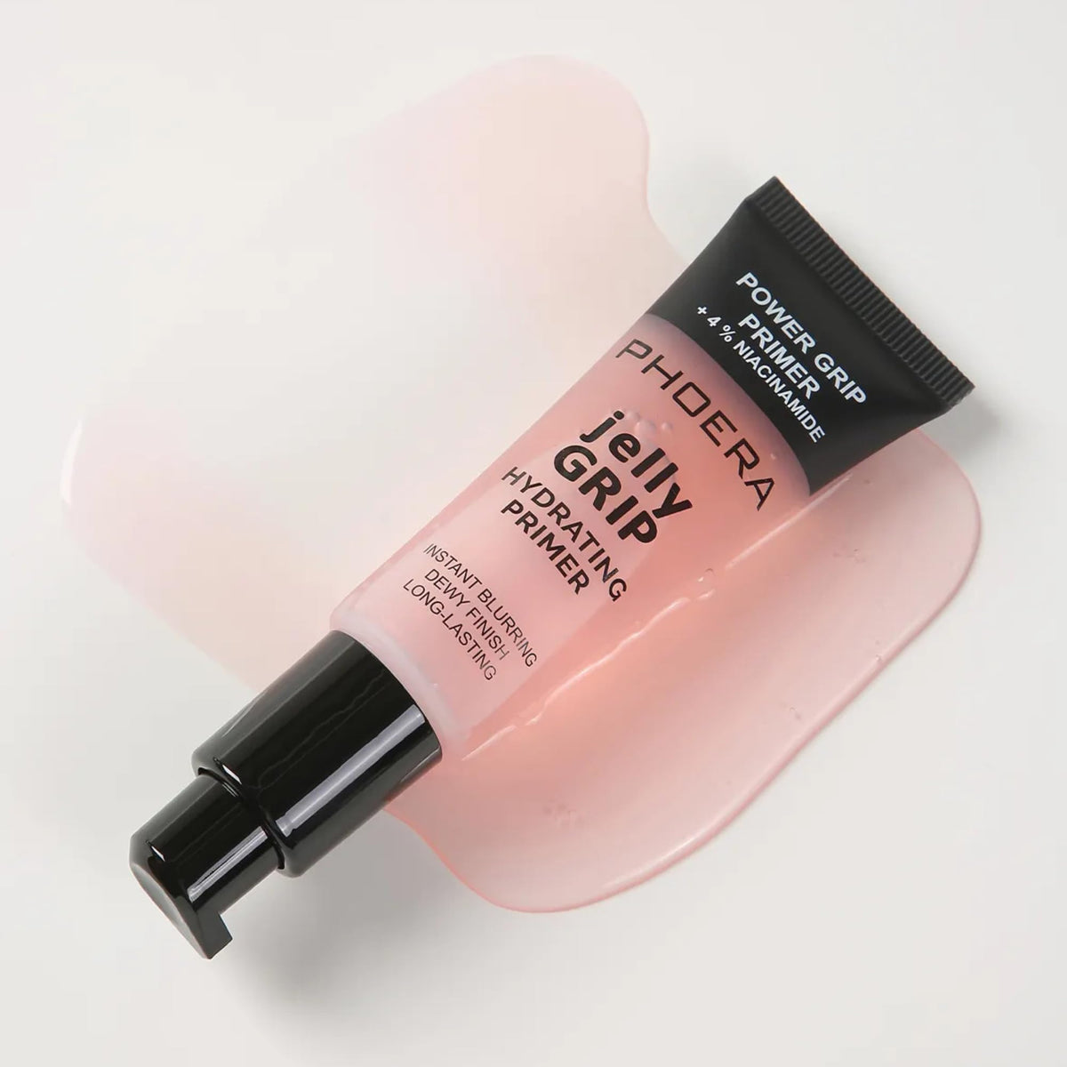 Noble Gifts Power Grip Primer, Sticky Gel Based & Hydrating Face Primer for Smoothing Skin & Gripping Makeup, Moisturises and Primes, Brightens and Evens Skin Tone, Clear for all Skin Tones, 24ml (Pink, 24ml)