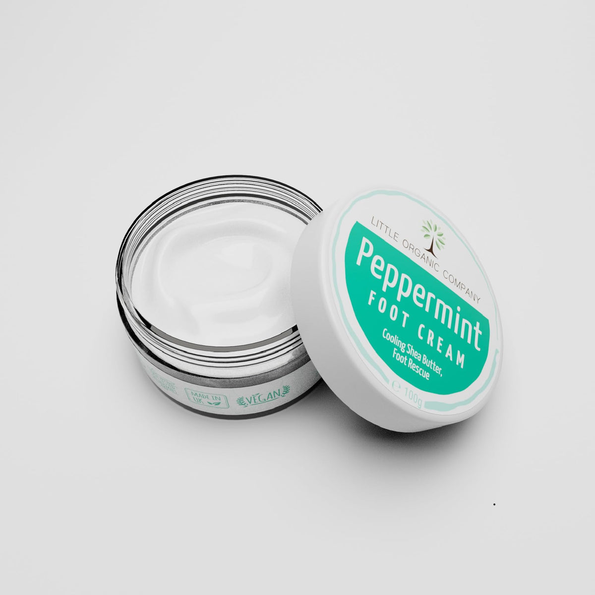 Little Organic Company Peppermint Foot Cream - Soothing Shea Butter Foot Rescue