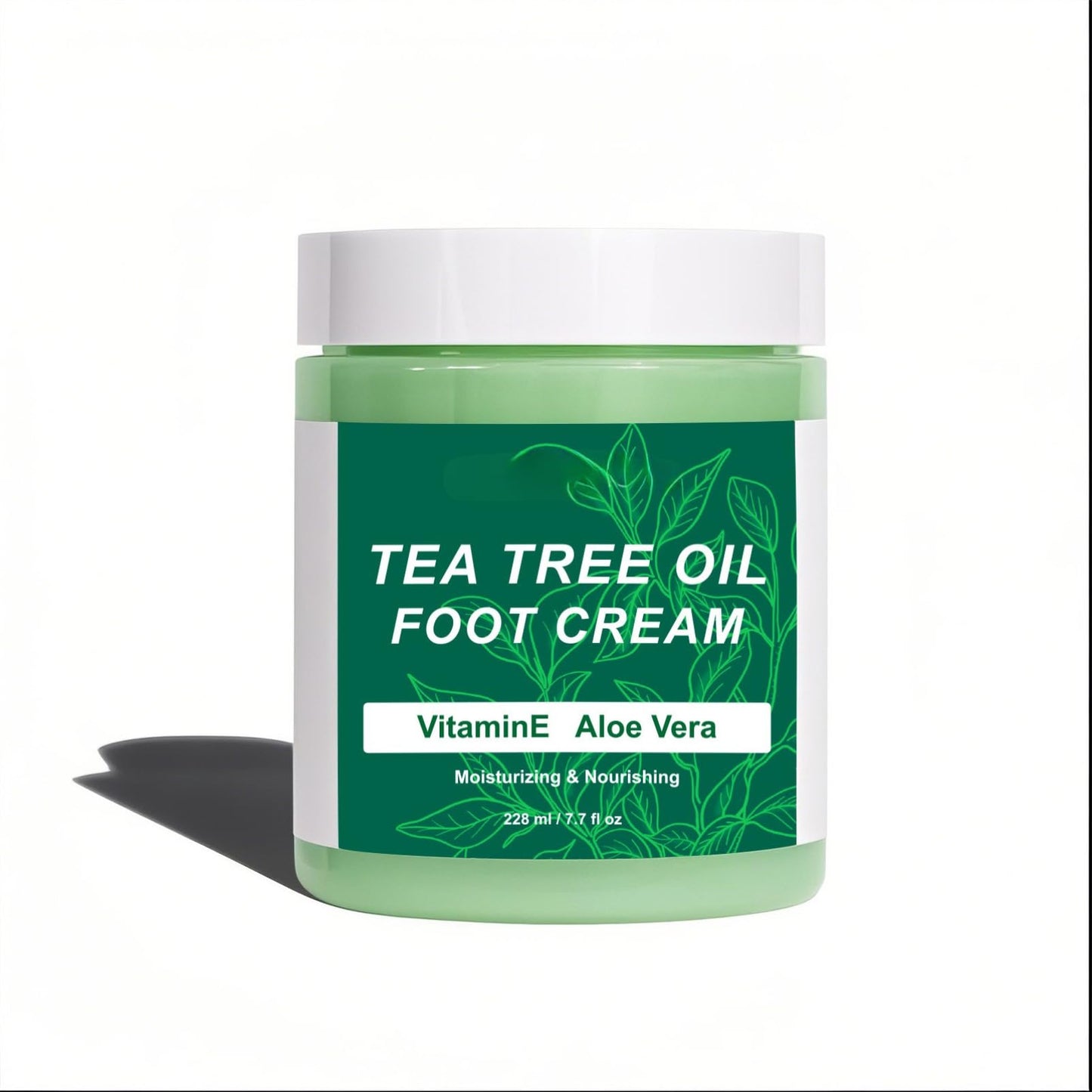 ISBEAUSOLS Tea Tree Oil Foot Cream,Athletes Foot Treatment,Foot Cream for Cracked Heels and Dry Skin,Foot Care Moisturiser with Coconut Oil,Callus Remover and Soften,Cracked Heel Cream,1pcs