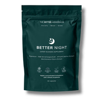 The Better Menopause Better Night Sleep Supplement for Women | with Magnesium, Ashwagandha & Lemon Balm | All-in-one Blend of Adaptogens & Vitamins to Calm The Nervous System, Balance Mood & Improve Sleep | 60 Capsules