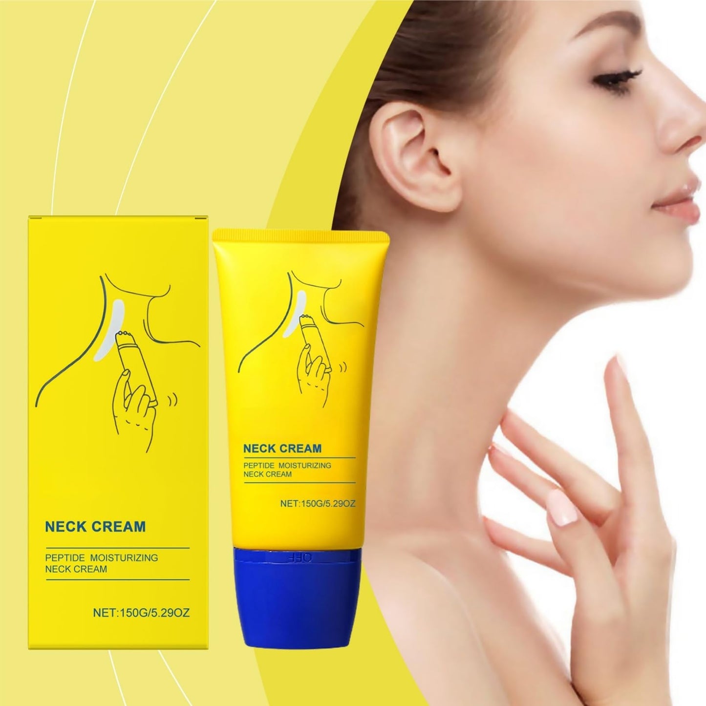 Neck Creams For Firming Roller,Tighten and Lift Neck Cream,Neck Firming Creams With 3 Roller Massage,Neck Firming Cream,Ne/ck Tightening Cream,Firming Lifting Ne/ck Cream,Fir/ming Cre/am for Women