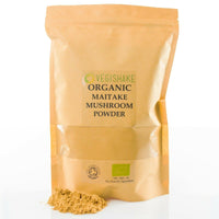 vegishake Organic Maitake Mushroom Powder Fruiting Body Grifola frondosa Polysaccharides Vegan (500g)