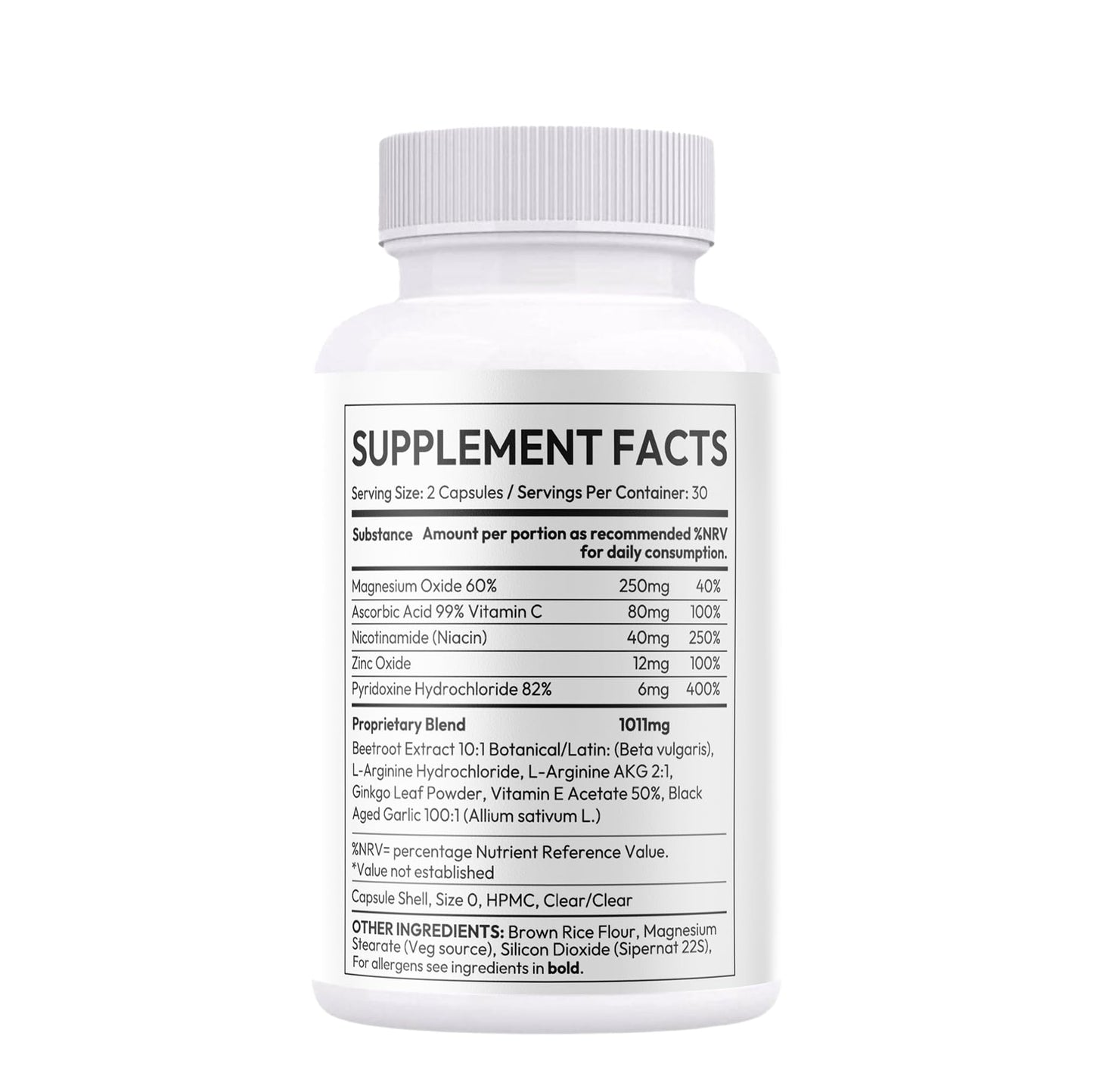 SUPPSKO NEEDS GLUCOVATE Glycogen Support 60 Capsules 1 Month Supply Suppsko Needs