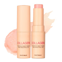 Collagen Multi Balm Stick, Collagen Stick, Anti Wrinkles Face Moisturiser Balm Stick, Hydrating Eye Balm Stick Lip Balm, Collagen Boosting Moisture Balm Stick for Face Eye Lip Neck, 7g