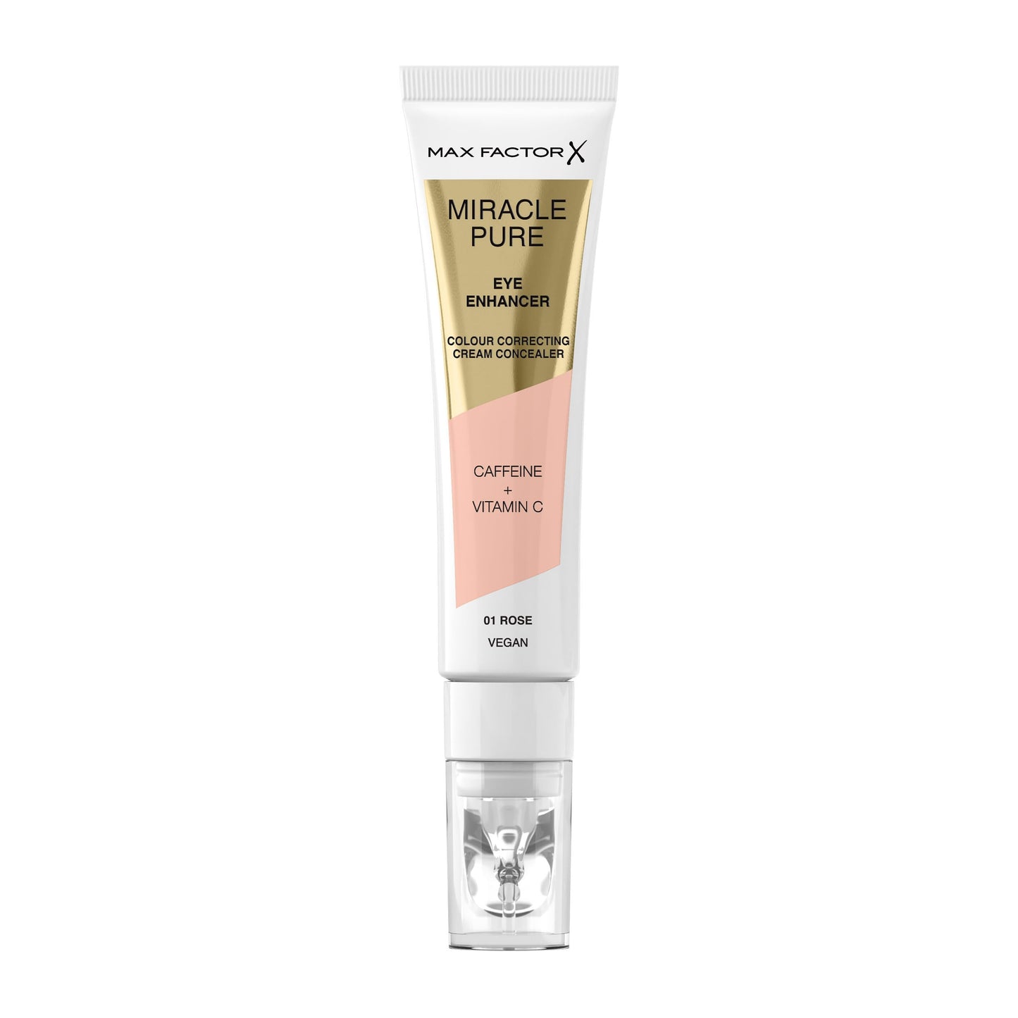 Max Factor Miracle Pure Eye Enhancer - Colour-Correcting Concealer - 01 - Rose, 10ml