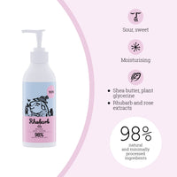 Yope YOPE Natural Body Lotion | Rhubarb Extract and Rose | Tsubaku and Organ Oil | Murmuru Butter | Macademia Oil | Dry Skin | Mositursing | 98% Natural ingredients | Rhubarb and Rose 300ml