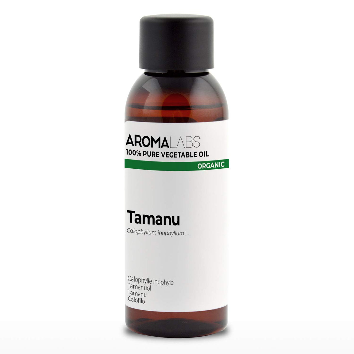 Aroma Labs ORGANIC - TAMANU Oil - 50mL - 100% Pure, Natural, Cold Pressed and Cosmos Certified - AROMA LABS (French Brand)