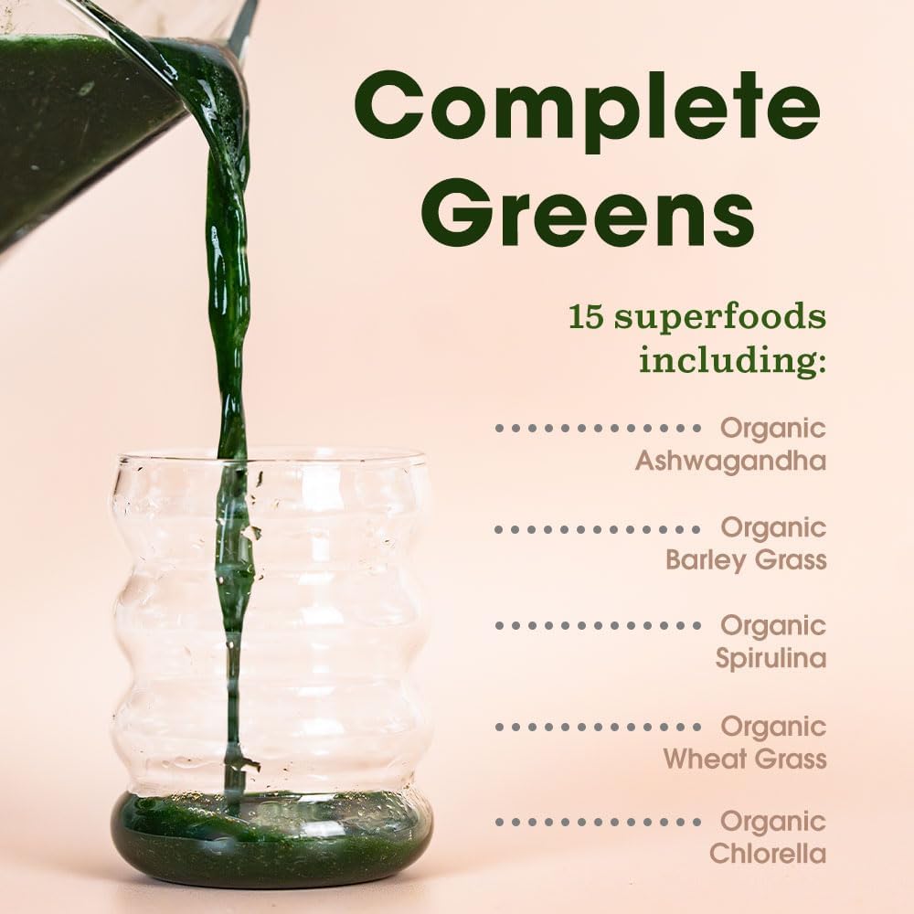 Proto-Col Proto-col Super Greens Capsules, Green Blend of 15 Organic Superfoods Ashwagandha, Spirulina & Chlorella, Removes Toxins & Boost Energy, Vegan Energy, Detox & Gut Health Supplement (150 Capsules)