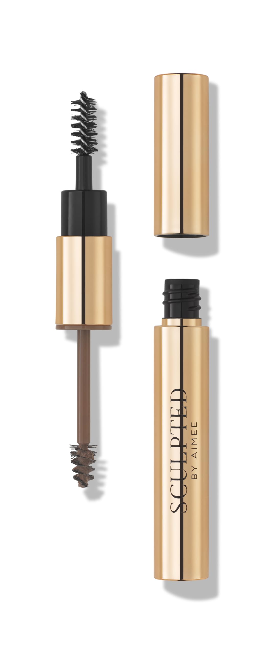 SCULPTED by Aimee EasyBrow Medium Brown from Sculpted by Aimee - Travel-Friendly, Double-Ended, Vegan 2-in-1 Tinted Fibre or Clear Eyebrow Gel with Spoolie