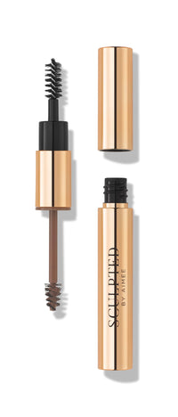 SCULPTED by Aimee EasyBrow Medium Brown from Sculpted by Aimee - Travel-Friendly, Double-Ended, Vegan 2-in-1 Tinted Fibre or Clear Eyebrow Gel with Spoolie