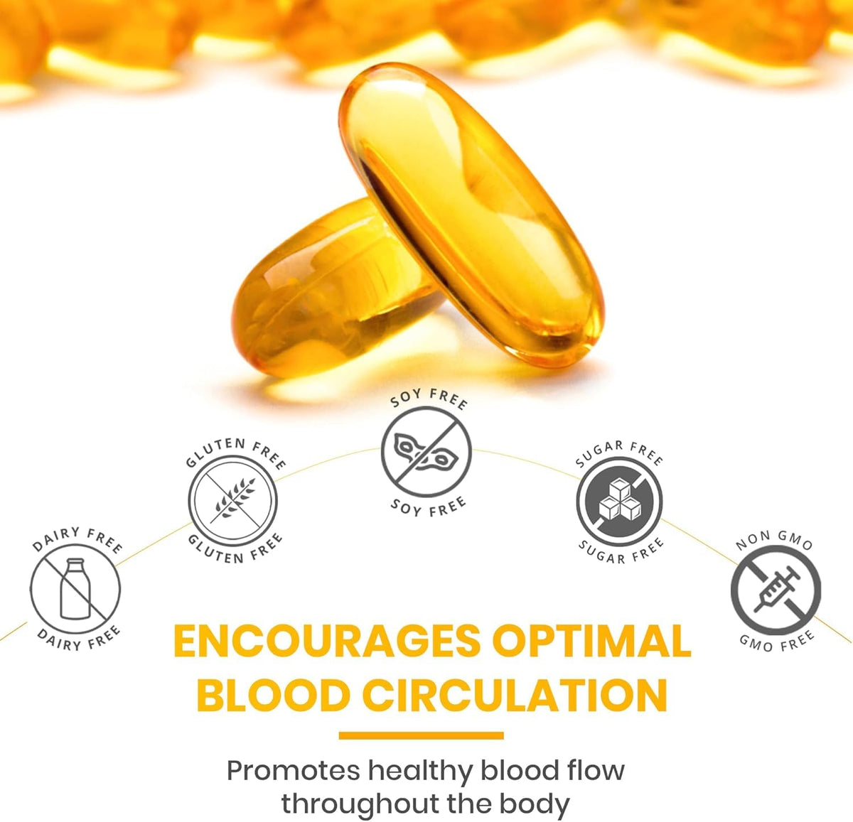 Red Label Health Omega 3 Fish Oil 1000mg, 30 Softgels (1 Month Supply), Double Strength 180mg EPA and 120mg DHA, Supports Eye, Heart & Brain Health for Men & Women - UK Made