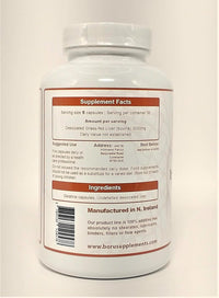 Boru Supplements Boru Organic Grass Fed Irish Beef Liver Capsules (180 Capsules) Organically Reared