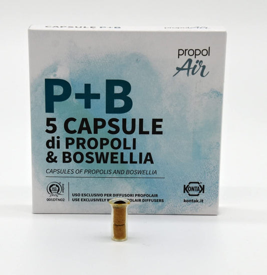 Propolair Propolis & Boswellia Capsules for PropolAir Propolis Diffusers with or Without Ioniser or Fan. Reduces Harmful Airborne microbes by up to 71%
