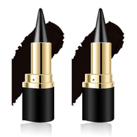 Natural Black Eyeliner Cream,2 Pieces Black Eyeliner Cream,Smudge Proof Eyeliner,Cream Eyeliner,Ayky Eyeliner,Gel Eyeliner Waterproof,Suitable for Daily or Party Makeup (Black)