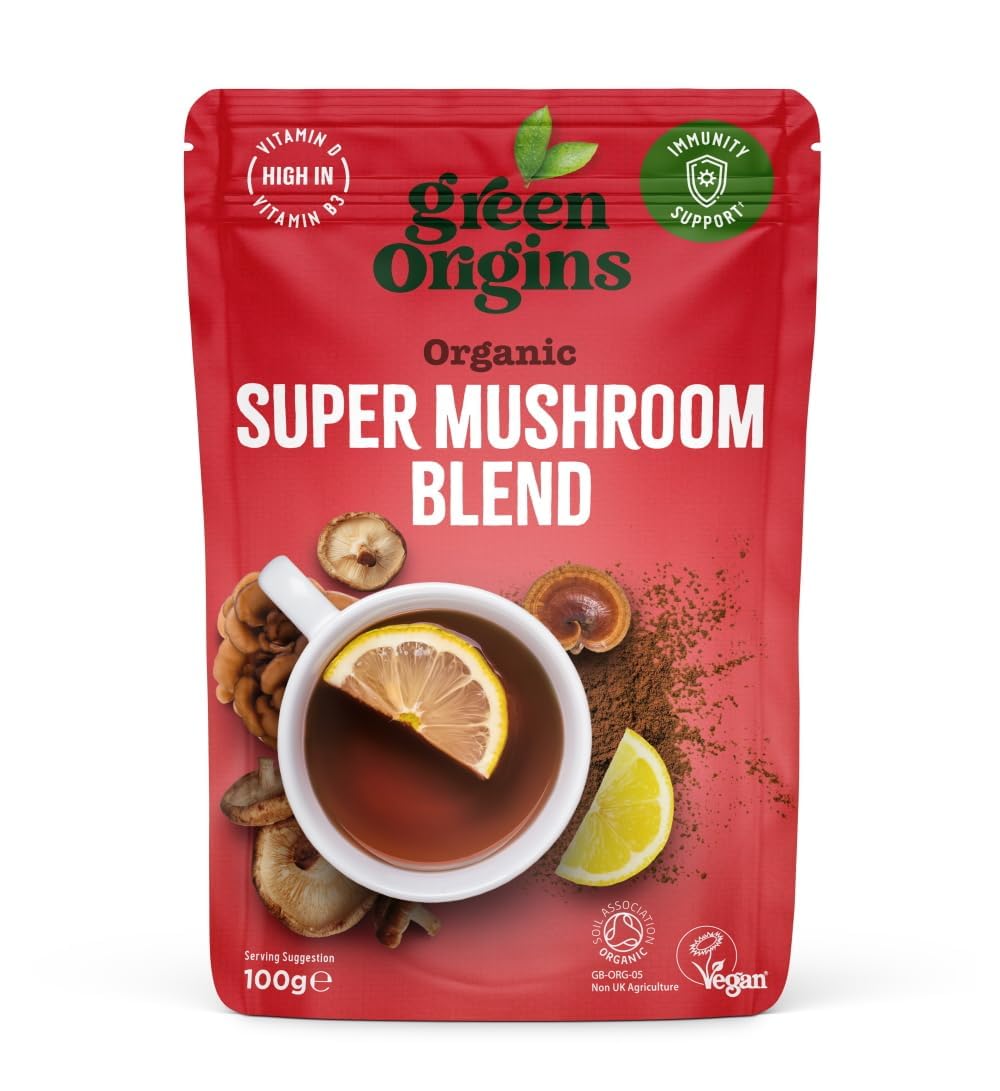 Green Origins Organic Super Mushroom Blend Powder 100g