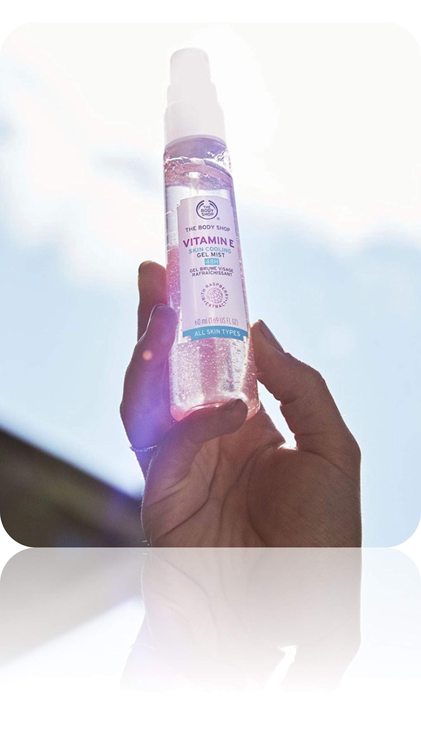 Vitamin E Skin Cooling Gel Mist.