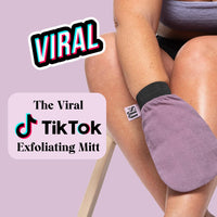 FFS Beauty Double-Sided Exfoliating Mitt - Exfoliating Mitt for Dead Skin, Exfoliating Glove to Unclog Pores & Revive Dull Skin, Tanning Mitt for Sensitive Skin, Body Scrub Glove to Leave Skin Smooth