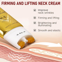 phxdance Ah-8 Firming Neck Cream, Tighten And Lift Neck Cream, Neck Firming Creams with Double Roller Massage, Reduce Wrinkles Fine Lines And Double Chin, Firm And Lift Sagging Skin