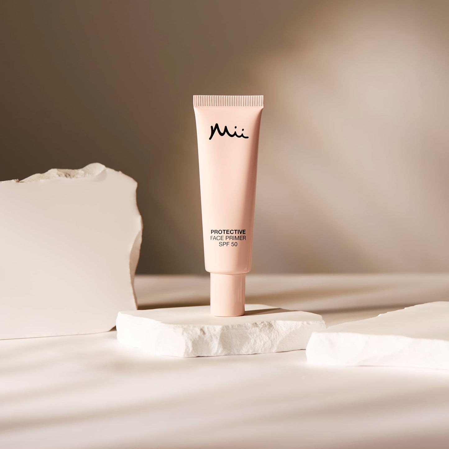 Mii Cosmetics Protective Face Primer SPF 50 | Hydrating Makeup Primer With Hyaluronic Acid and Ceramides | Pore and Coral Reef-Friendly SPF for Radiant Skin | 30ml
