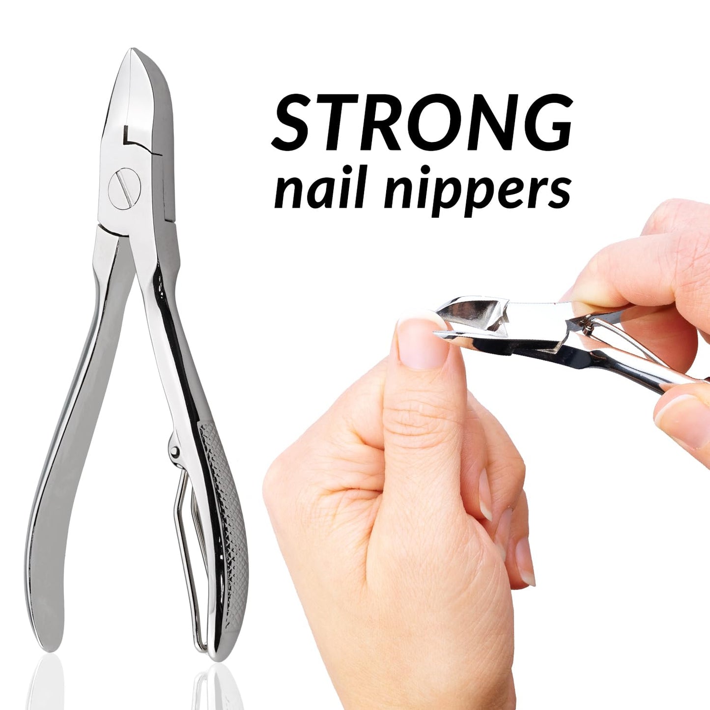 marQus Solingen Manicure Set for Women & Men - 7-Piece Pedicure Kit Made in Germany with Nail Nippers - Elegant and Handy Fashion Leather Case - Ideal as a Gift, for Travelling or Home Use, Carbon