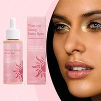 Siyinzu Sunless Tanning Drops,Drinka/Ble Sunless Tanning Dr-ops,Sunbed Tanning Accelerator,Tan Accelerator for Sunbed,Natural Tan-ning Dro-ps for Su-nbeds,Moisturizing Bronzing Tanner for Face and Body,60ml